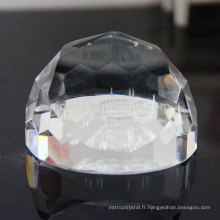 Presse-papier de cristal de laser de cristal de K9 cristal 3D
